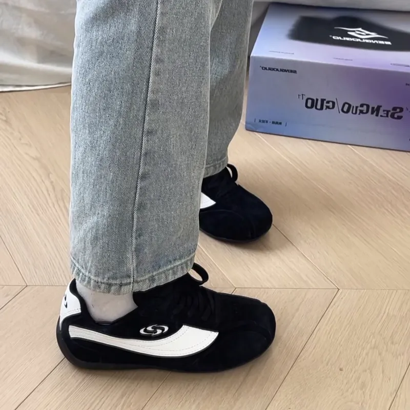 SHUMO Shock Absorbers Slip Resistant, Abrasion Resistant, Breathable Low Top Casual Shoes Unisex-16