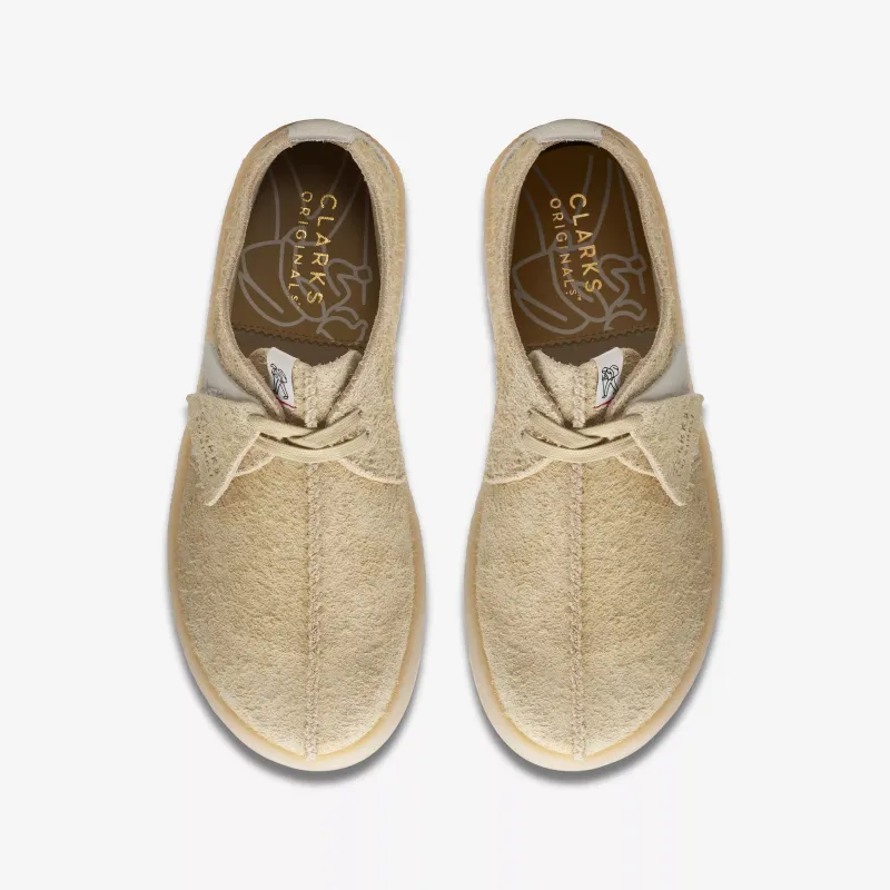 Clarks Low Top Casual Shoes Men Light Yellow-2