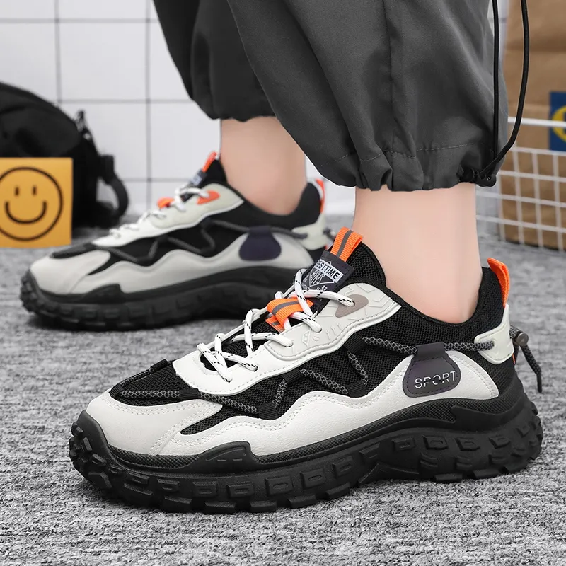 Dignitaries Abrasion Resistant Breathable Height Increasing Low Top Chunky Sneakers Men's-10