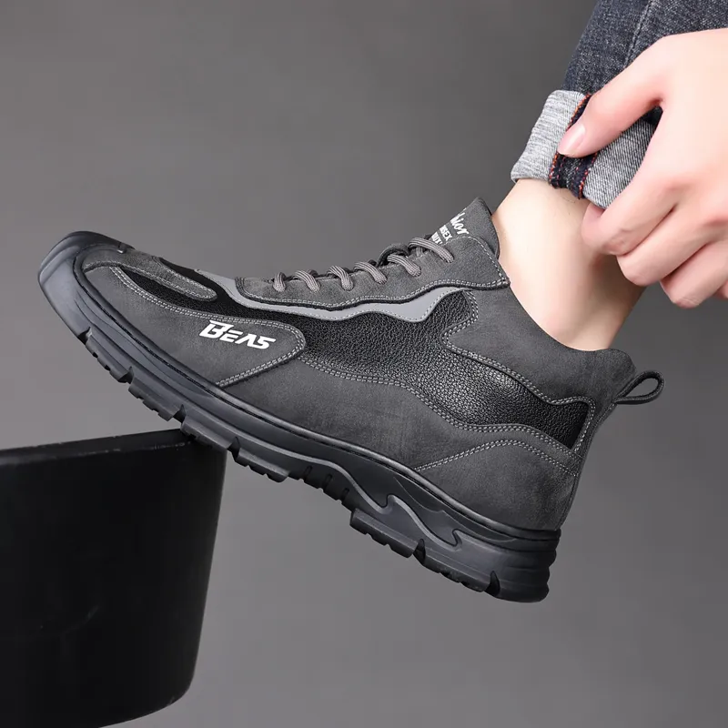 Dignitaries High Top Casual Shoes Men's Black-2
