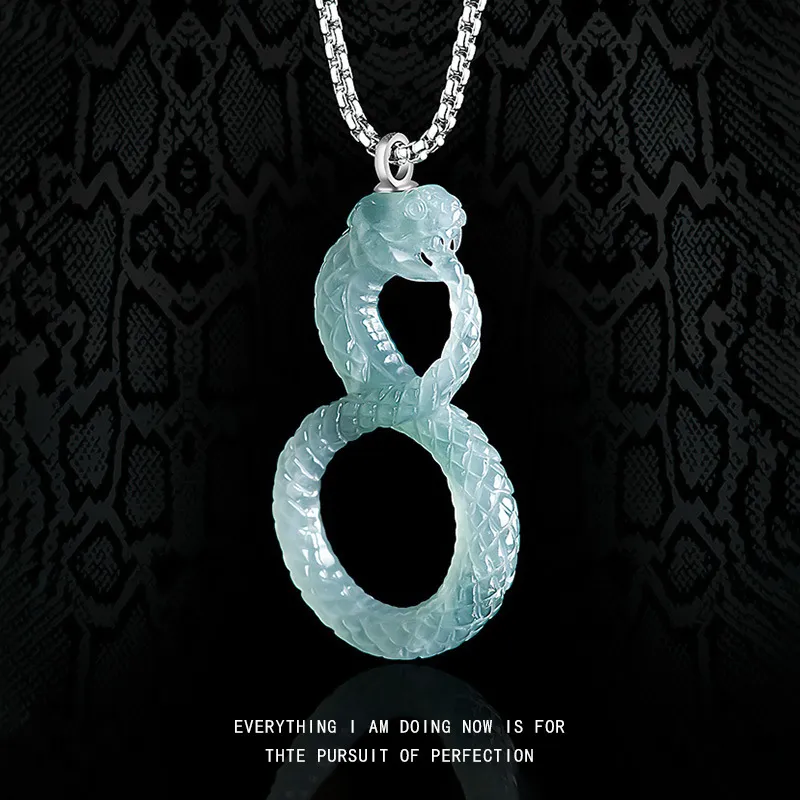 Kai Zhen Glutinous Jade Necklaces Unisex-4