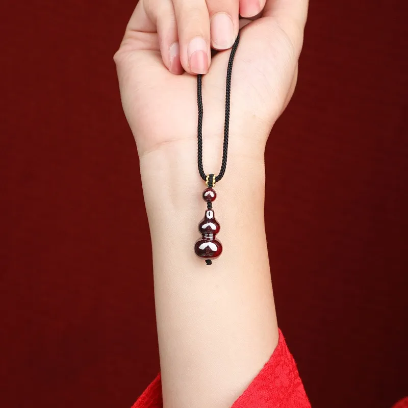 Kai Zhen Cinnabar Necklace Pendant For Neck Unisex-6