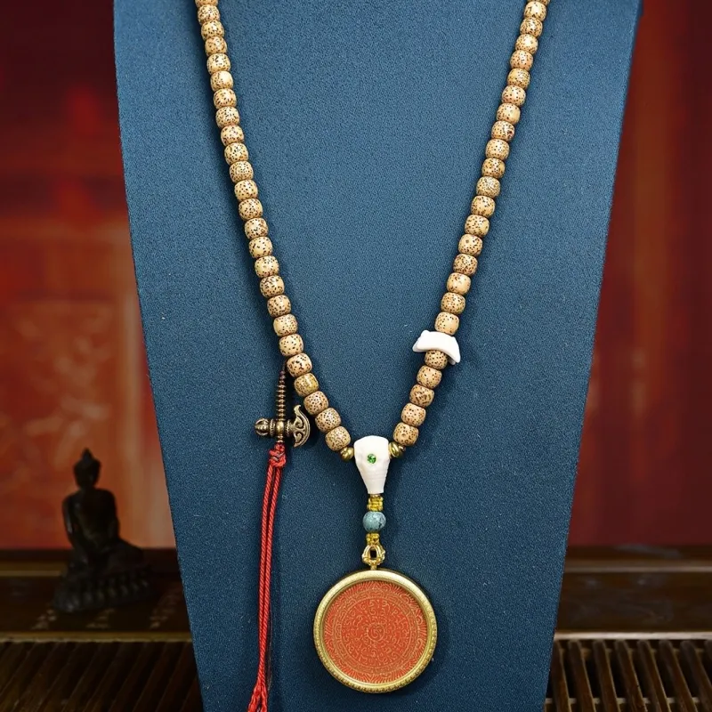Kai Zhen Star Moon Bodhi Seeds Necklaces Unisex-2