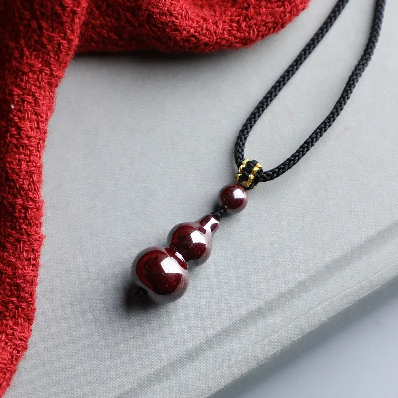 Kai Zhen Cinnabar Necklace Pendant For Neck Unisex-5