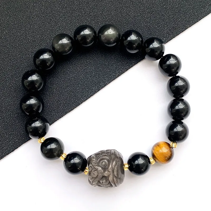 Kai Zhen Obsidian Bracelets Unisex-2