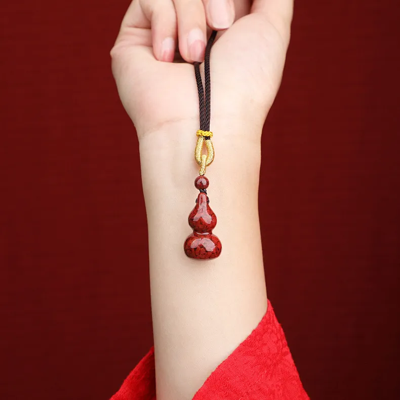 Kai Zhen Cinnabar Necklace Pendant For Neck Unisex-3