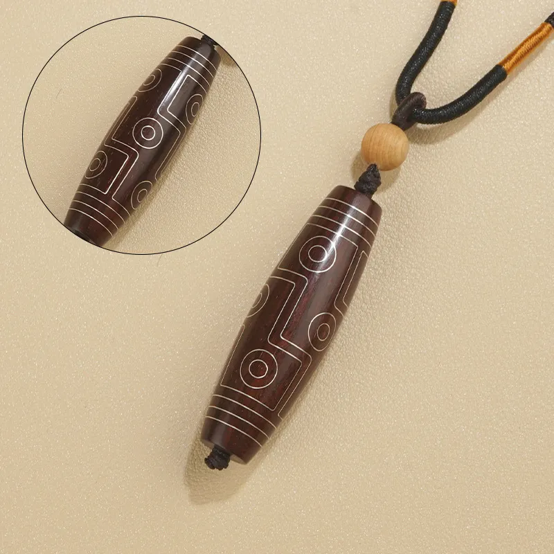 Kai Zhen Rosewood Precious Wood Pendants Unisex-4