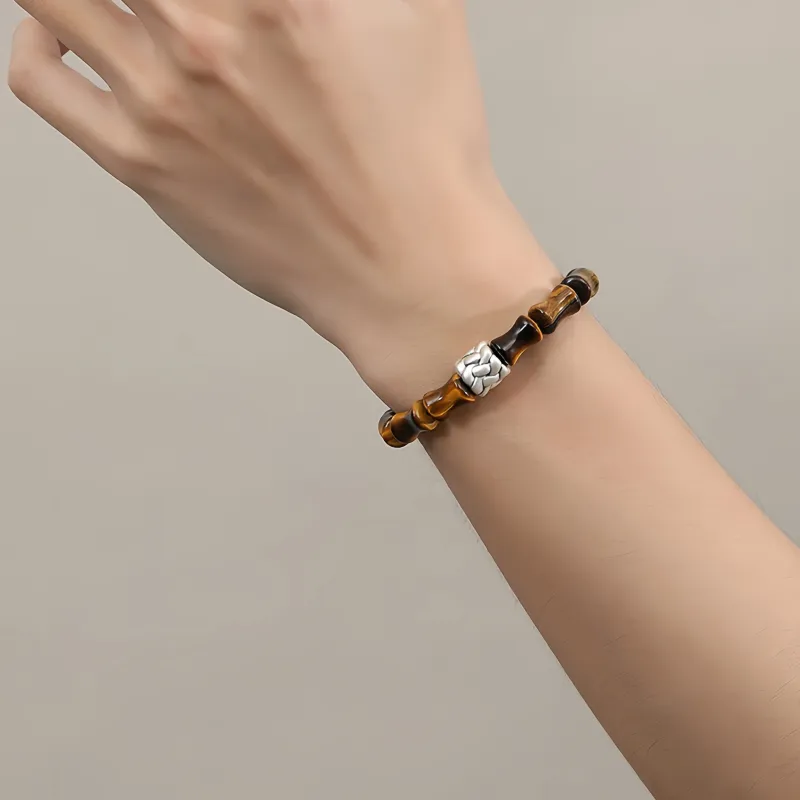 Kai Zhen Tiger's Eye Stone Bracelets Unisex-4