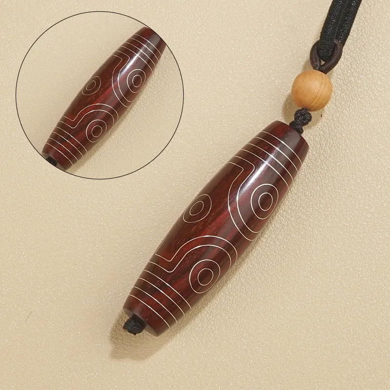 Kai Zhen Rosewood Precious Wood Pendants Unisex-15