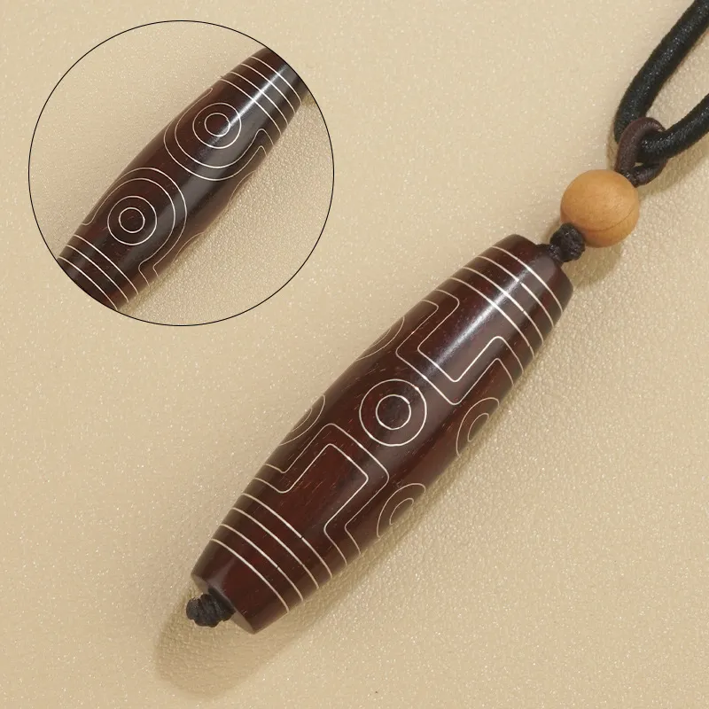 Kai Zhen Rosewood Precious Wood Pendants Unisex-18
