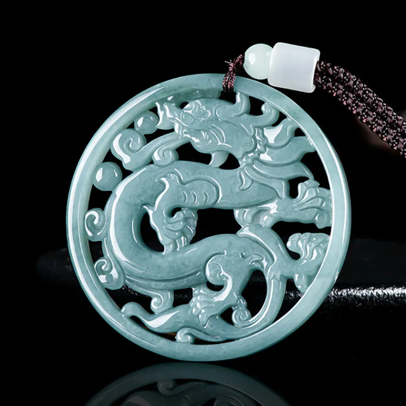 Kai Zhen Glutinous Jade Jadeite Pendants Unisex-4