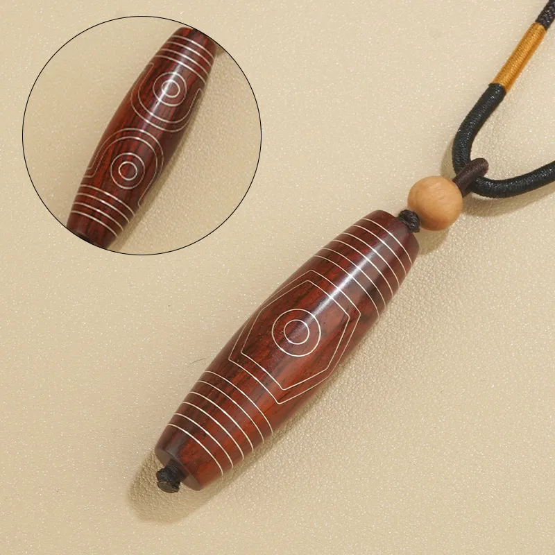 Kai Zhen Rosewood Precious Wood Pendants Unisex-9