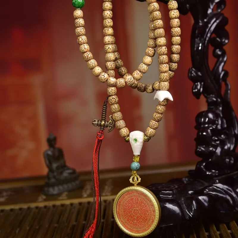 Kai Zhen Star Moon Bodhi Seeds Necklaces Unisex-3