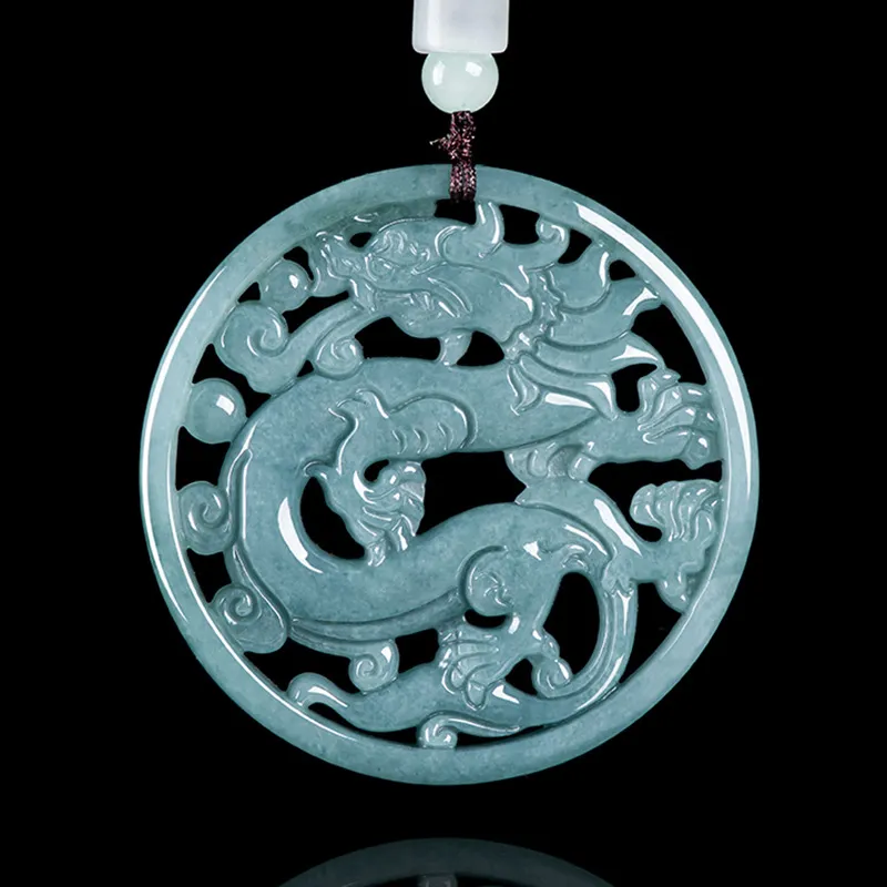 Kai Zhen Glutinous Jade Jadeite Pendants Unisex-2