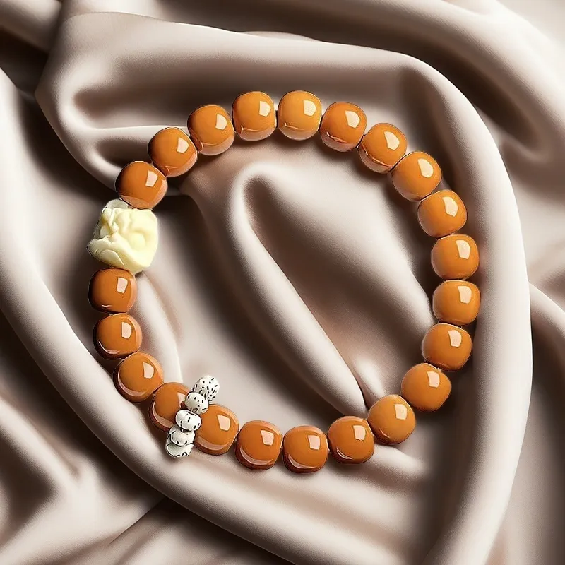 MY Monkey Head Walnut Bracelets Unisex-5