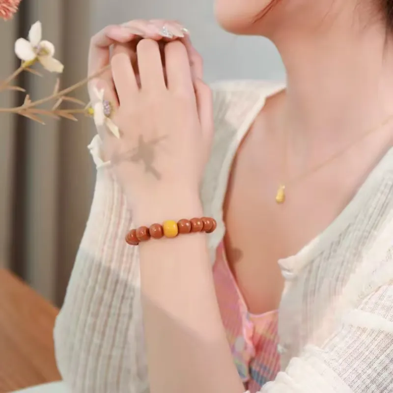 MY Monkey Head Walnut Bracelets Unisex-1