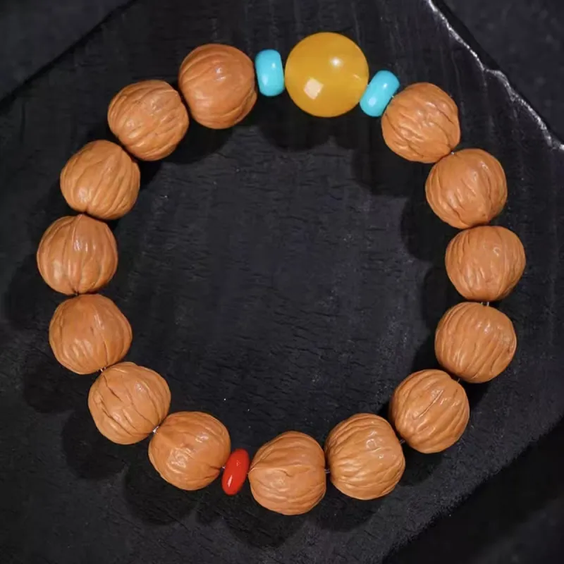 MY Monkey Head Walnut Bracelets Unisex-3