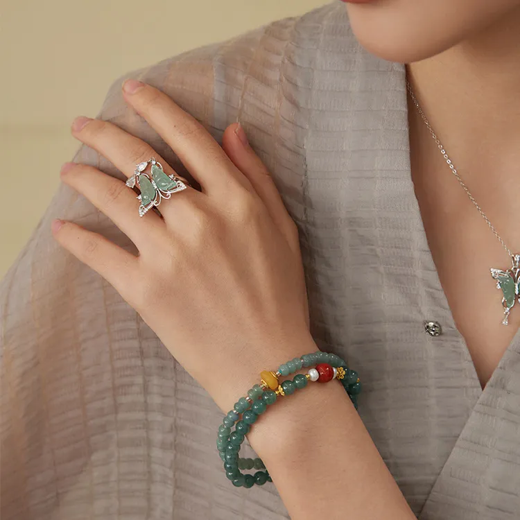 MY Glutinous Jade Jadeite Bracelets Women's-4