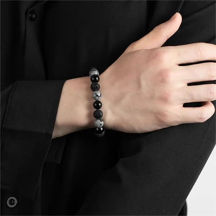 MY Obsidian Jade Bracelets Unisex-2