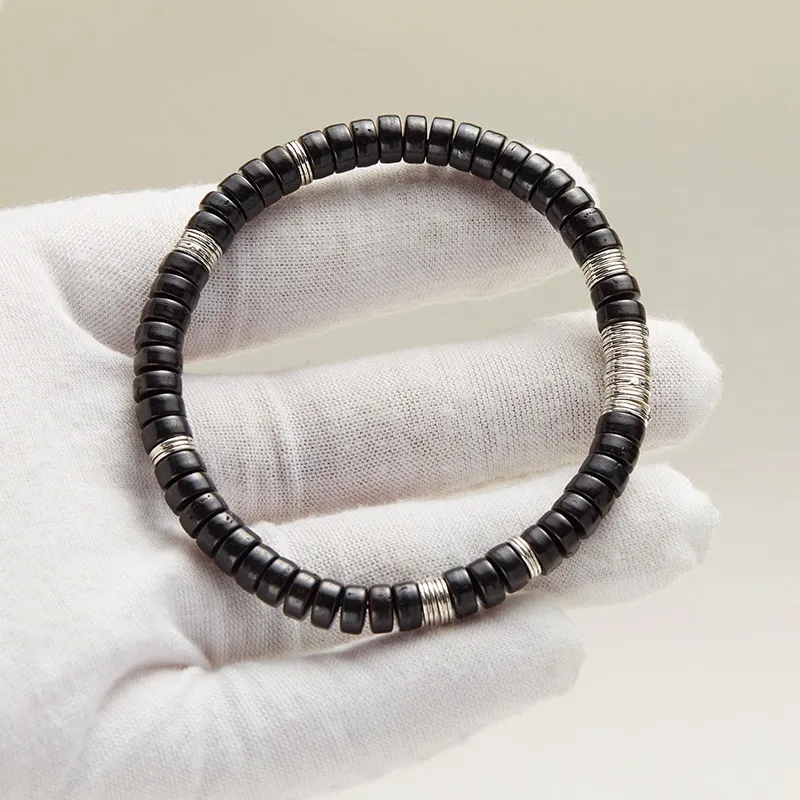 MY Coconut Shell Beads Bracelets Unisex-3