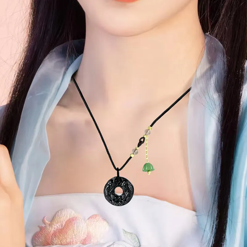 MY Ebony Wooden Necklaces Unisex-1