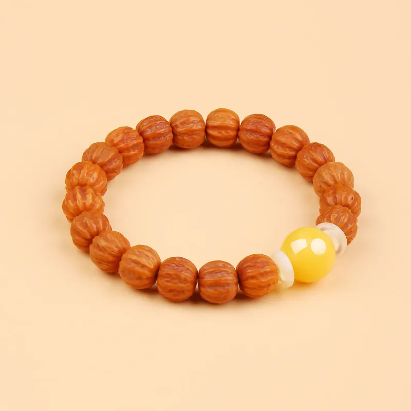 MY Monkey Head Walnut Bracelets Unisex-2