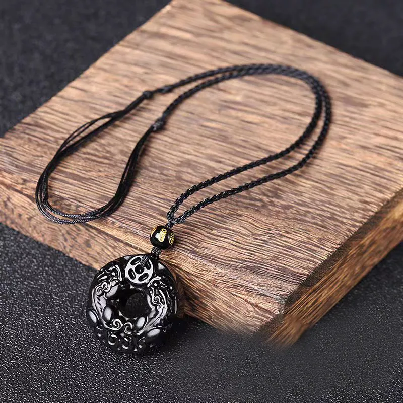 MY Ebony Wooden Necklaces Unisex-1