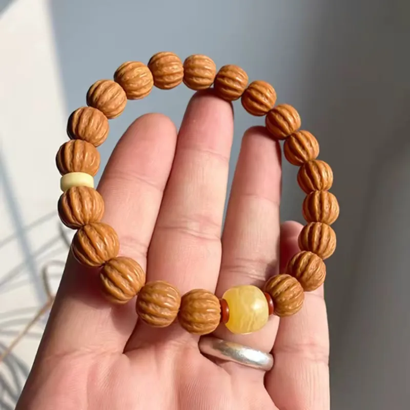 MY Monkey Head Walnut Bracelets Unisex-1