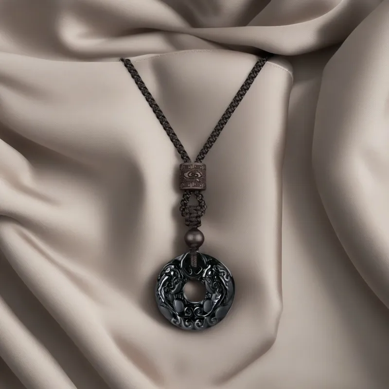 MY Ebony Wooden Necklaces Unisex-3