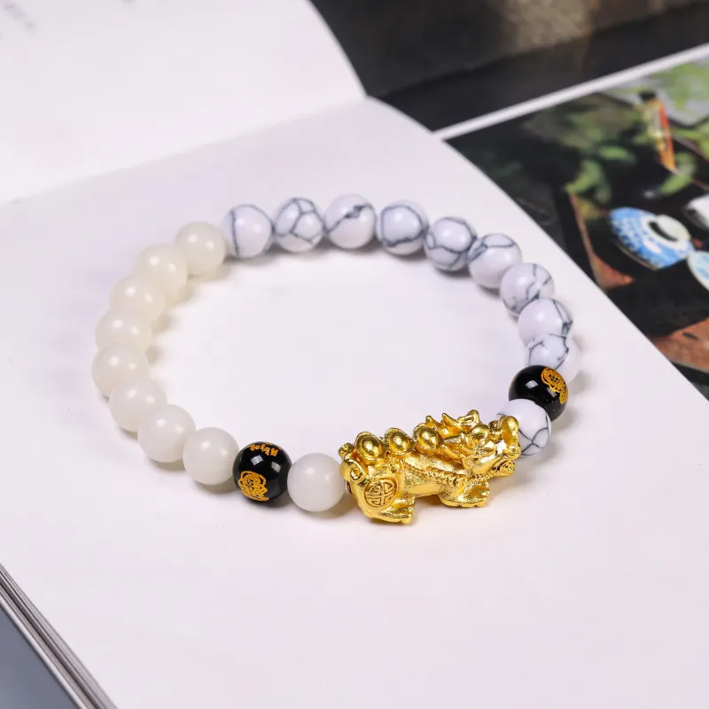 MY White Jade Bodhi Bracelets Unisex-1