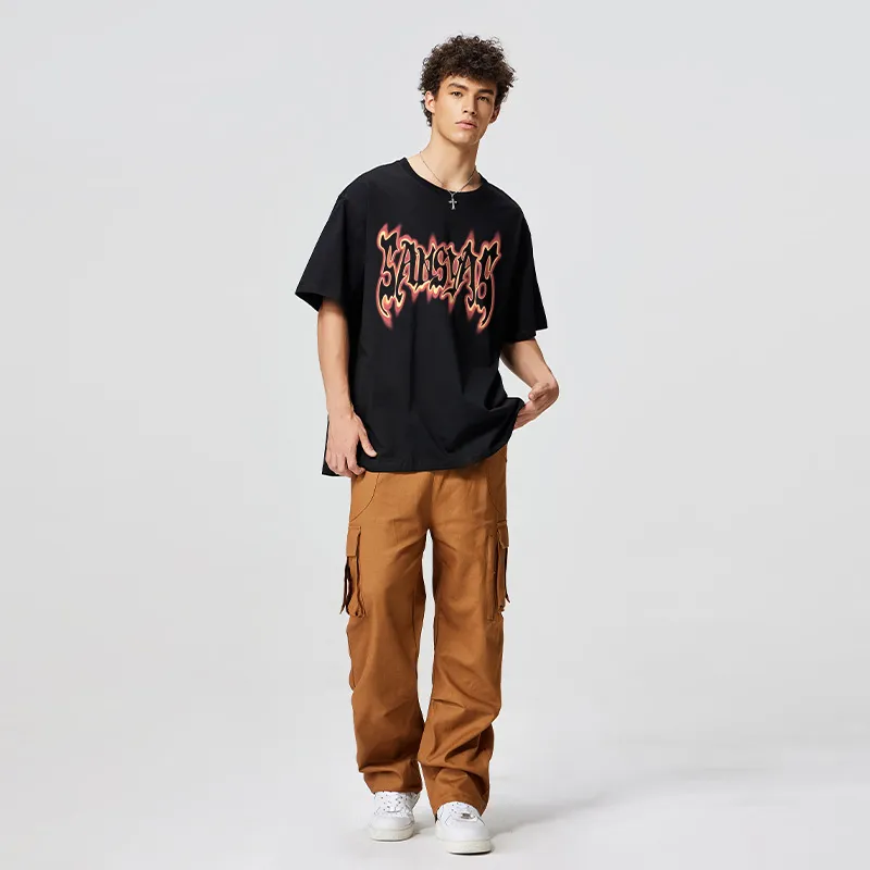 SANSYAS T Shirts Unisex Black-2