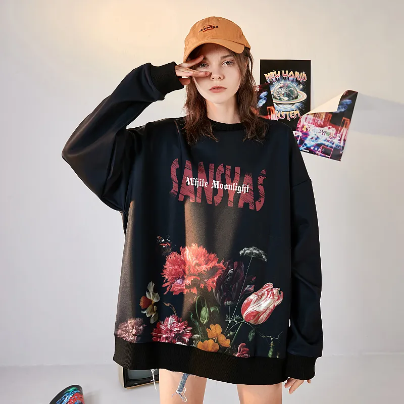 SANSYAS Sweatshirts Unisex Black-3