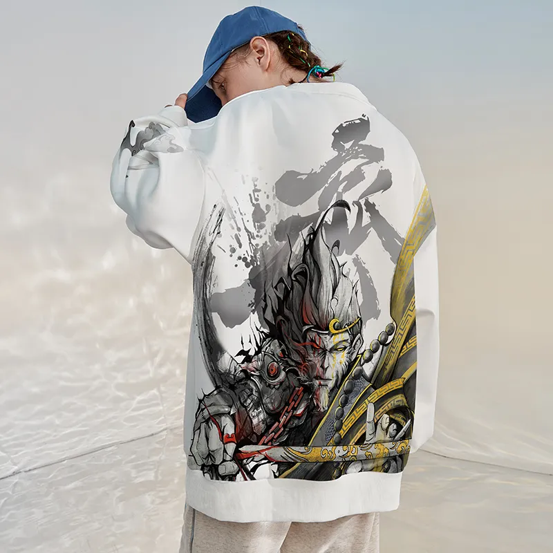 SANSYAS Sweatshirt Unisex White-2