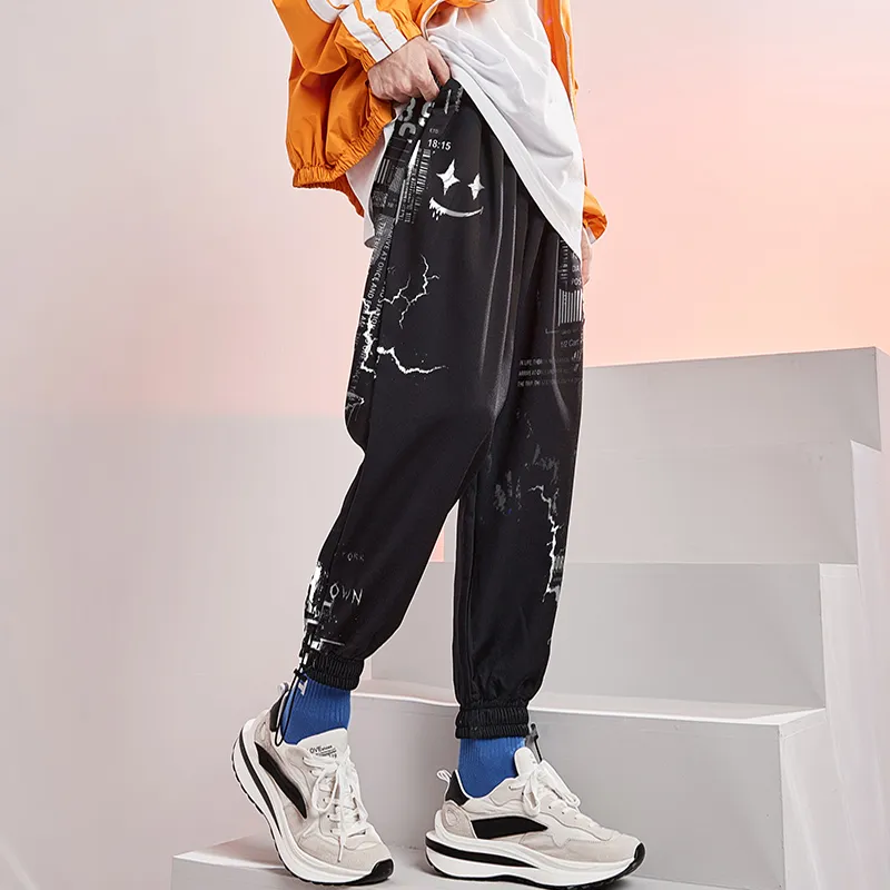 SANSYAS Casual Pants Unisex Black-6
