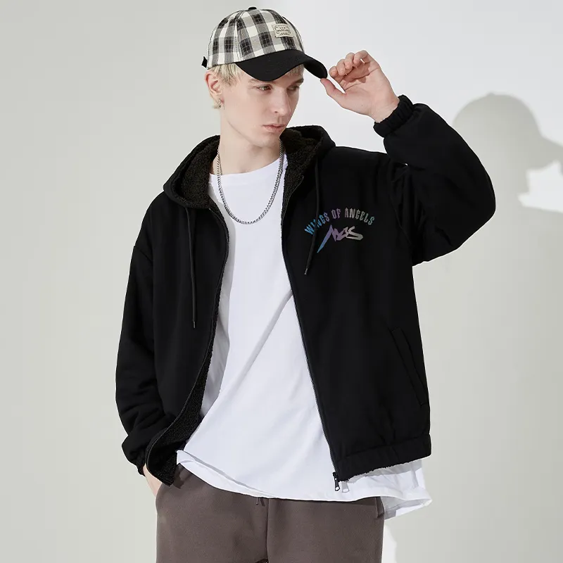 SANSYAS Jackets Coats Unisex Black-3
