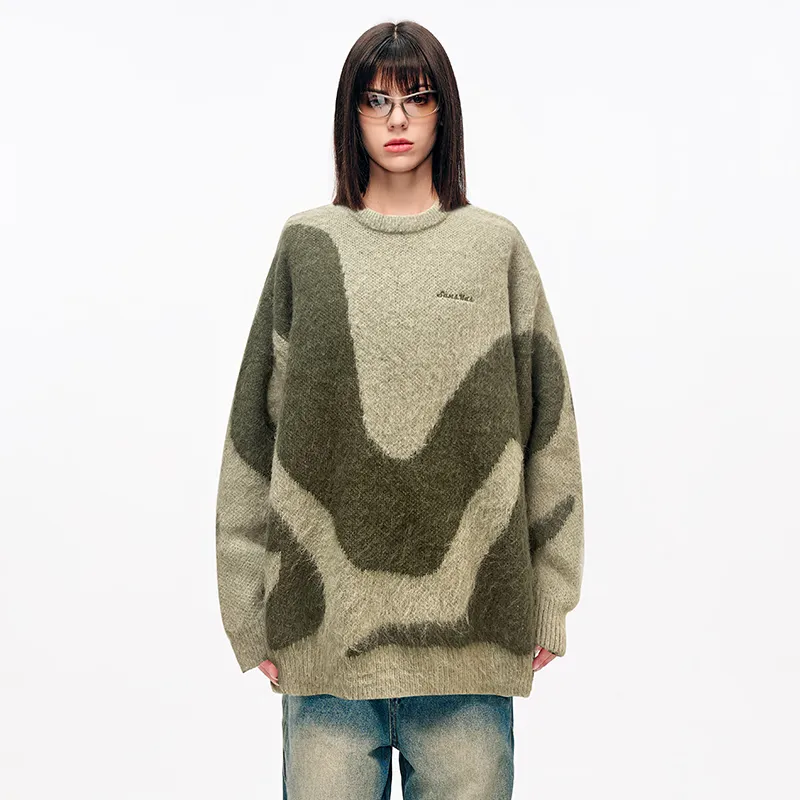 SANSYAS Sweaters Unisex Green-4