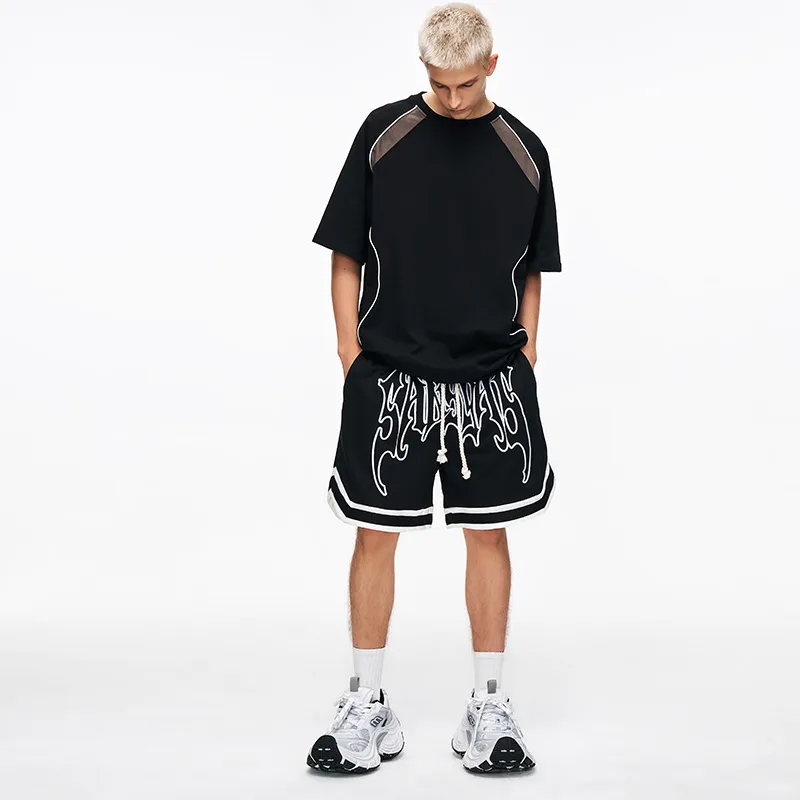 SANSYAS Basketball Shorts Unisex Black-3