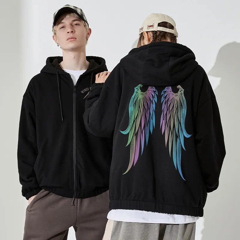 SANSYAS Jackets Coats Unisex Black-2