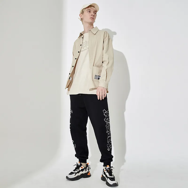SANSYAS Casual Pants Unisex Black-3