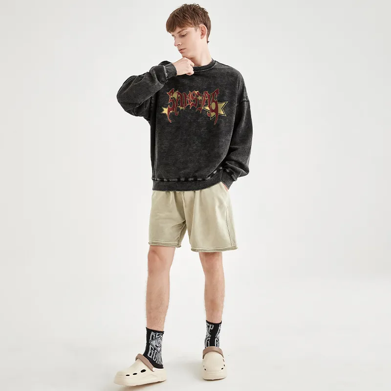 SANSYAS T Shirts Men Black-4