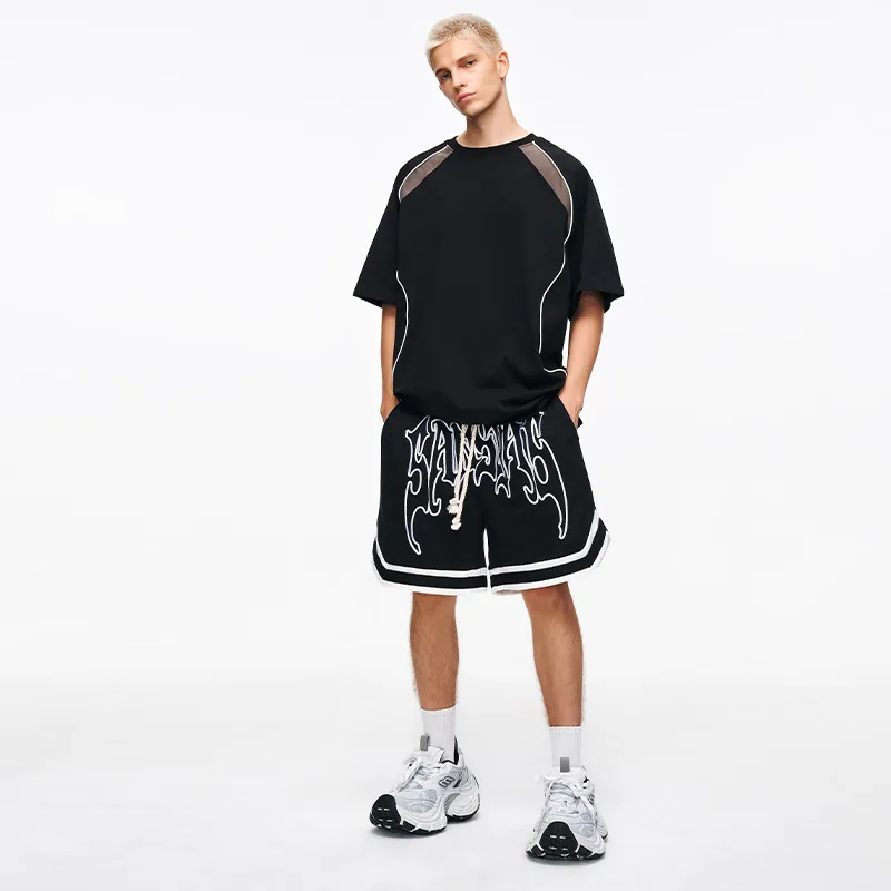 SANSYAS Basketball Shorts Unisex Black-6