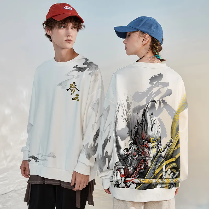 SANSYAS Sweatshirt Unisex White-4