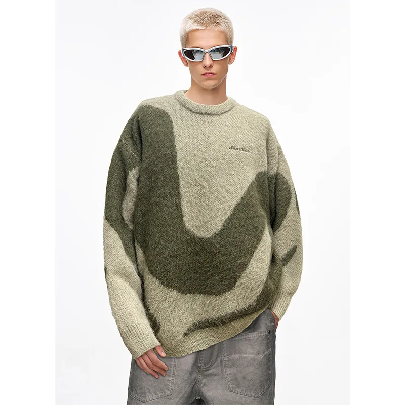 SANSYAS Sweaters Unisex Green-6