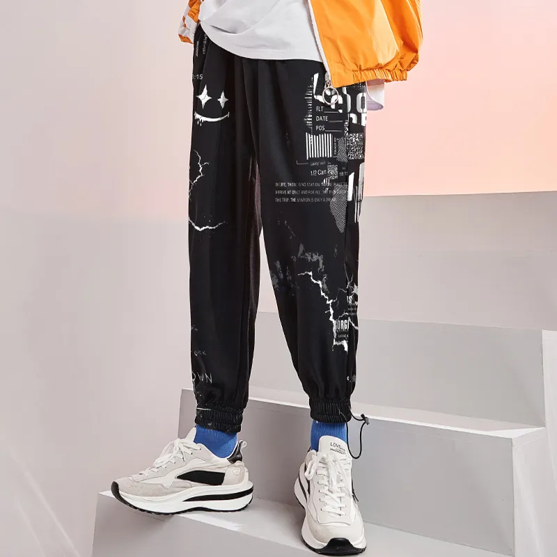 SANSYAS Casual Pants Unisex Black-5
