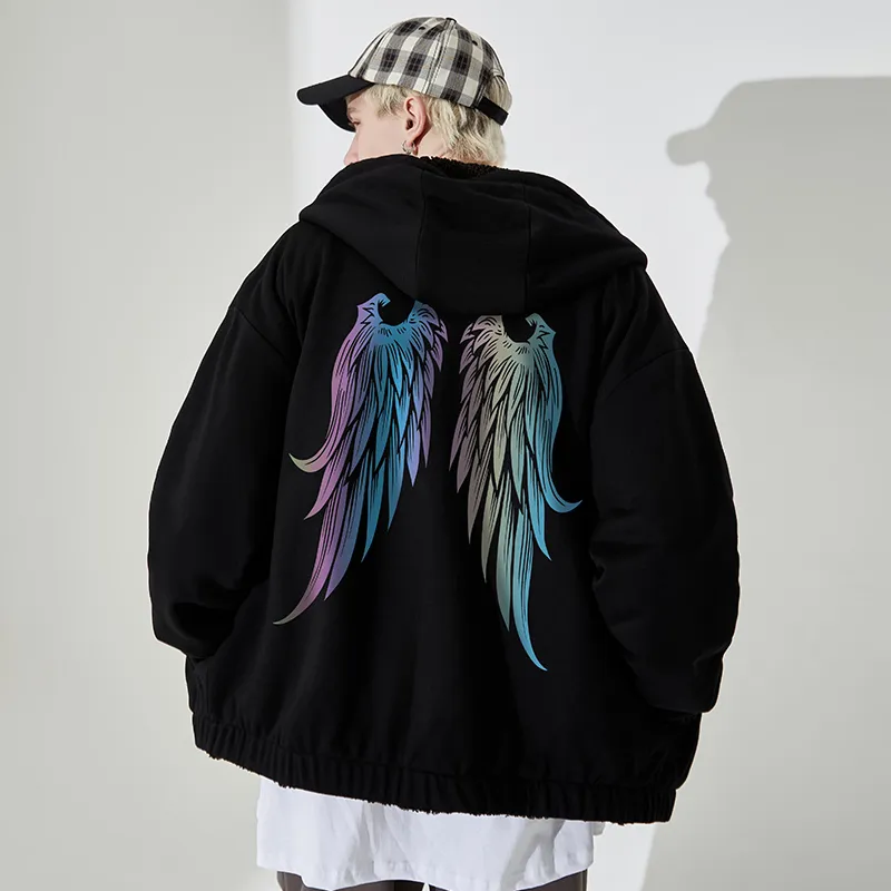 SANSYAS Jackets Coats Unisex Black-6