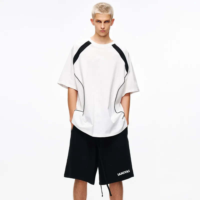 SANSYAS Casual Shorts Unisex Black-3