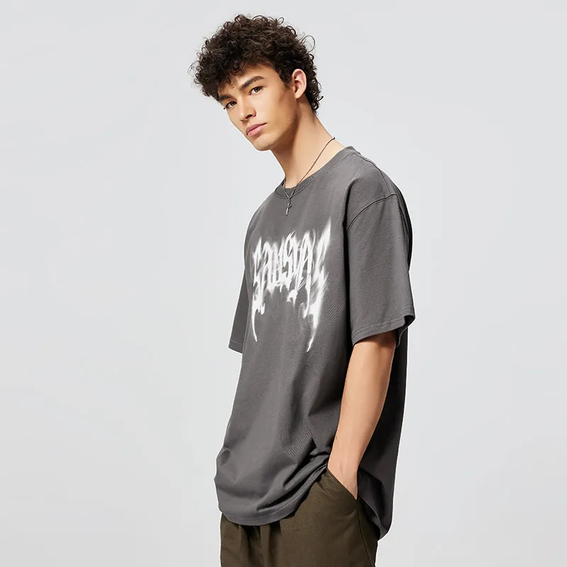 SANSYAS T-Shirts Unisex Dark Gray-4