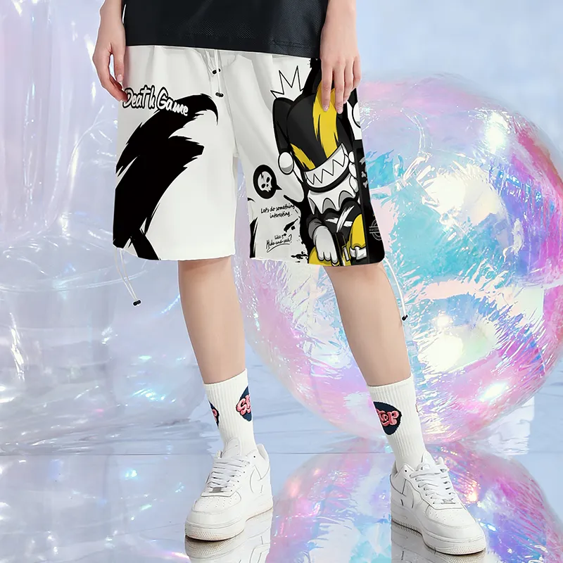 SANSYAS Casual Shorts Unisex White-5