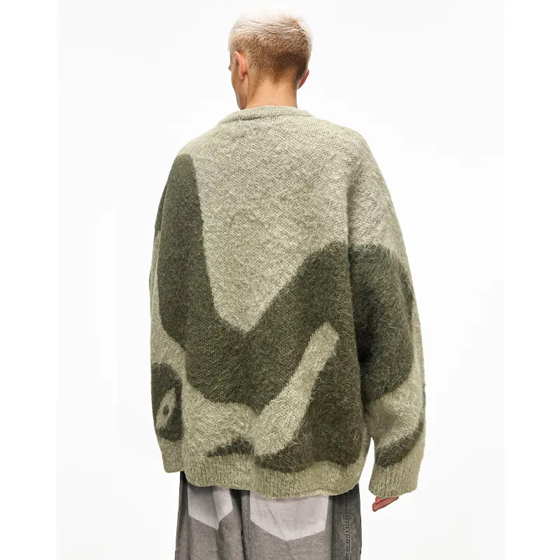 SANSYAS Sweaters Unisex Green-7