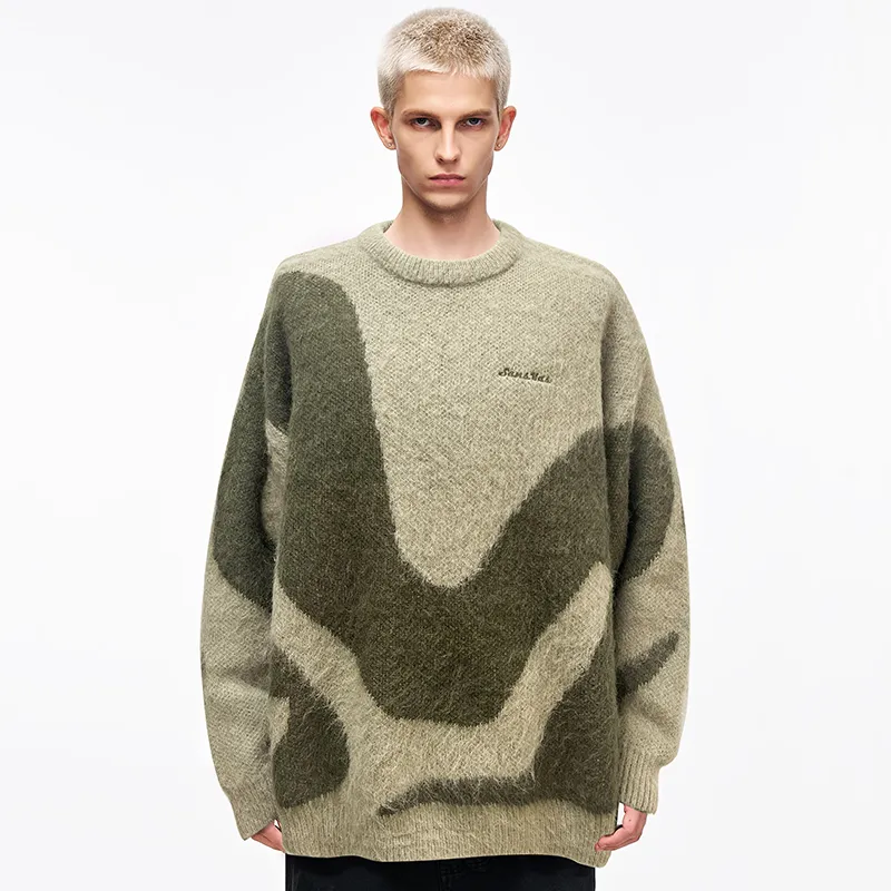 SANSYAS Sweaters Unisex Green-2